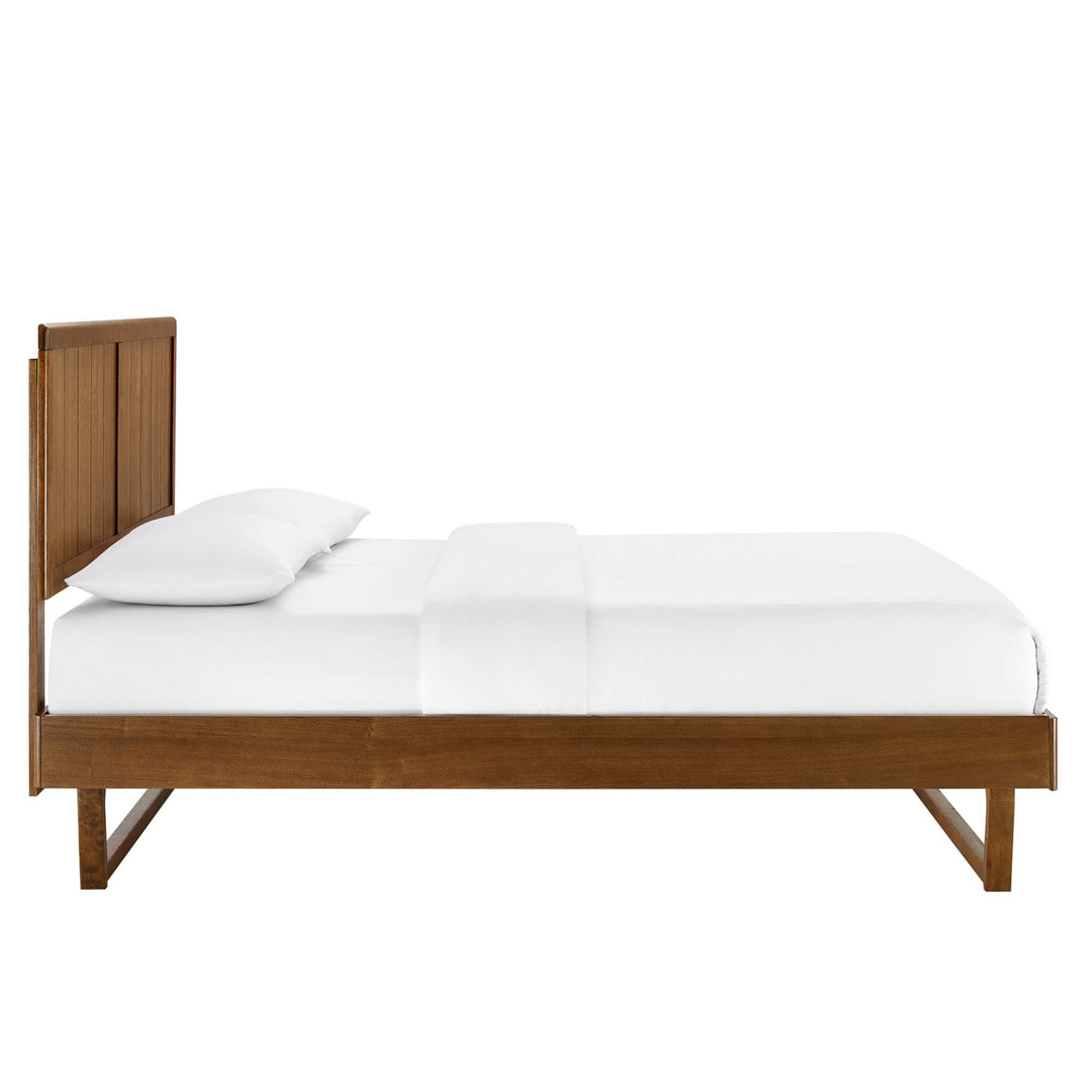 Alana Ash Queen Platform Bed With Angular Frame