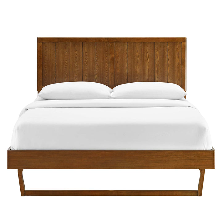 Alana Ash Queen Platform Bed With Angular Frame