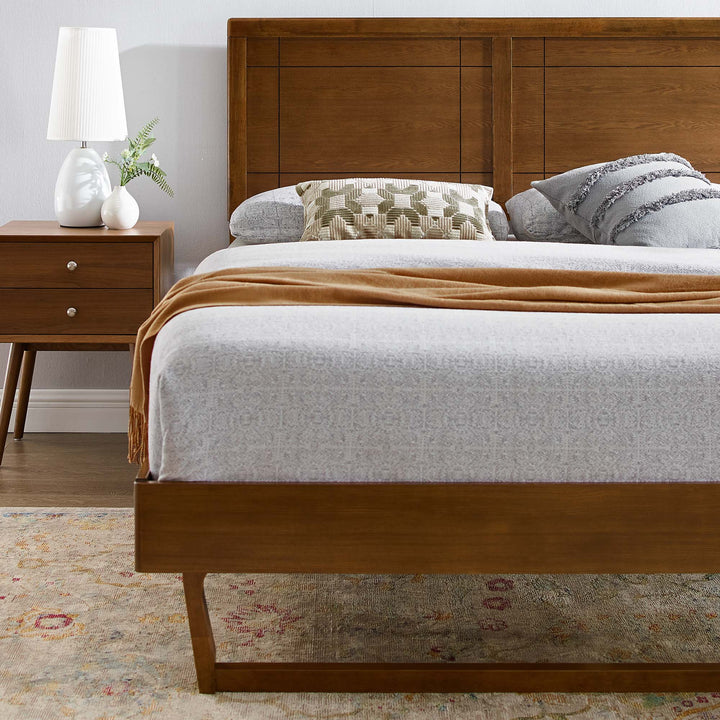 Marlene Willow Queen Platform Bed With Angular Frame