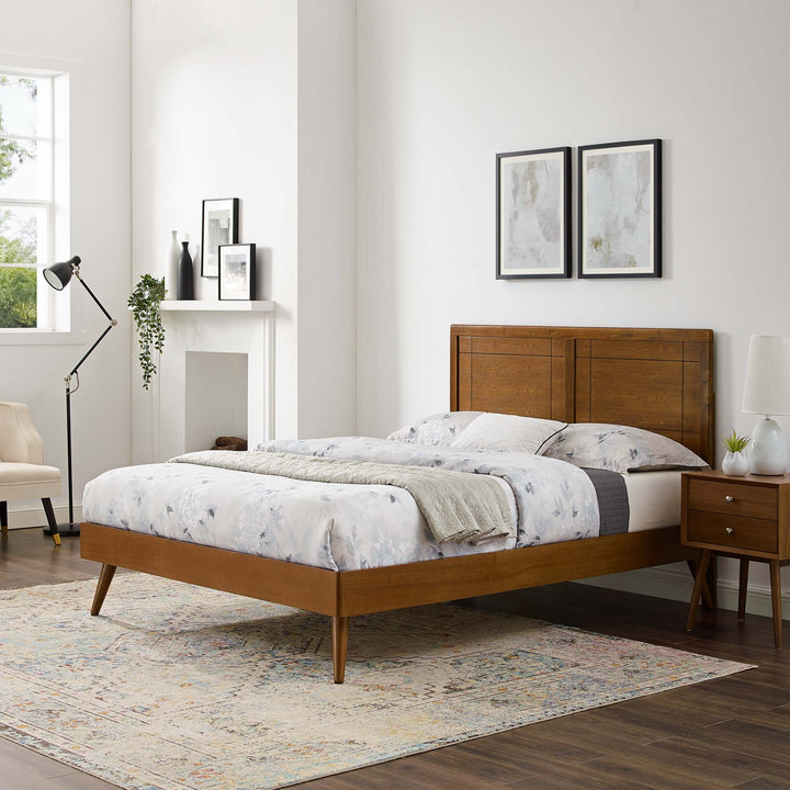 Mason Willow Quell Platform Bed With Splayed Legs