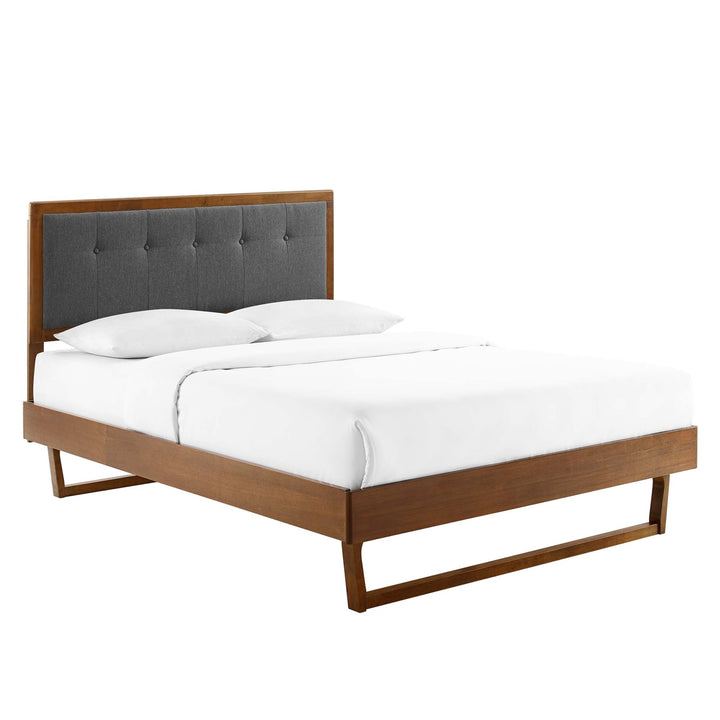 Whispering Willow Queen Platform Bed with Angular Frame