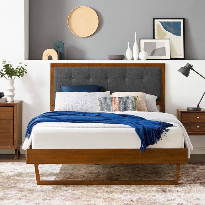 Whispering Willow Queen Platform Bed with Angular Frame