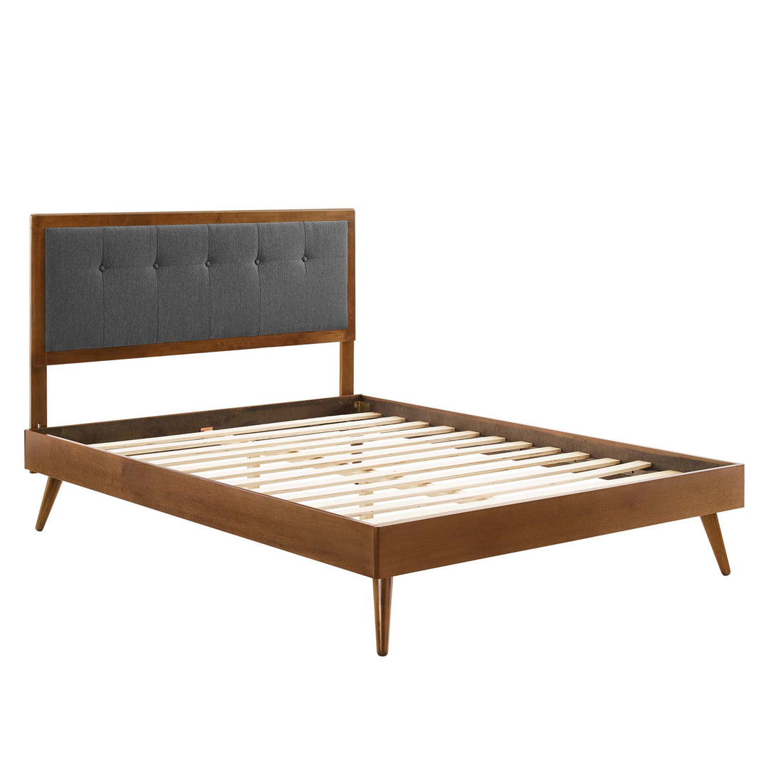 Willow Waves Queen Platform Bed With Splayed Legs