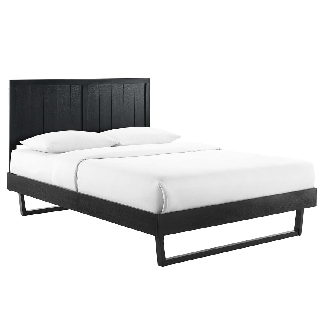 Alden Walnut Frame Full Platform Bed