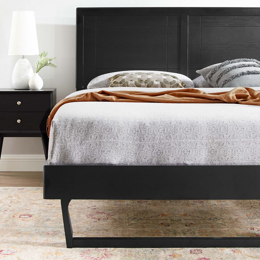 Morgan Willow Full Platform Bed With Angular Frame