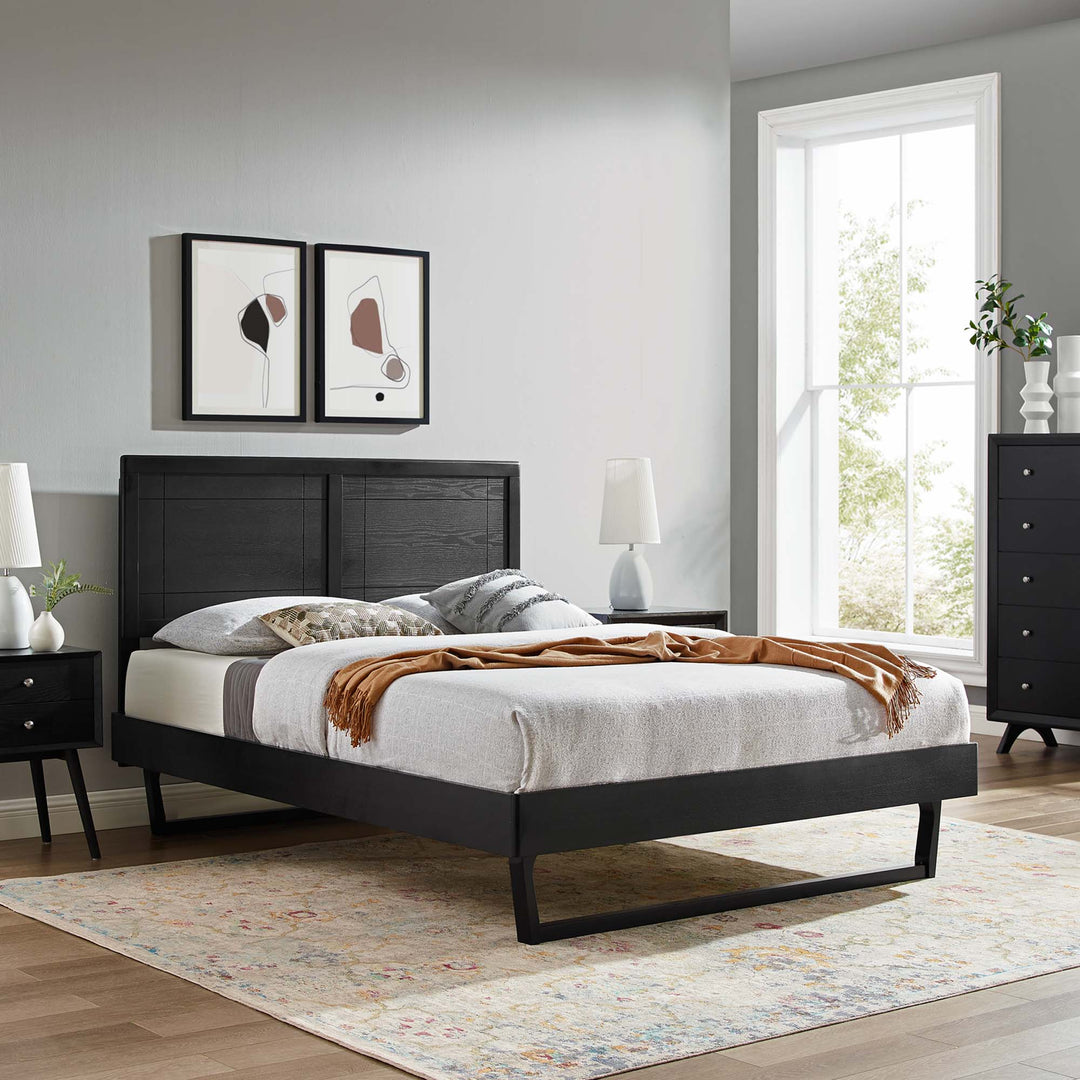 Morgan Willow Full Platform Bed With Angular Frame