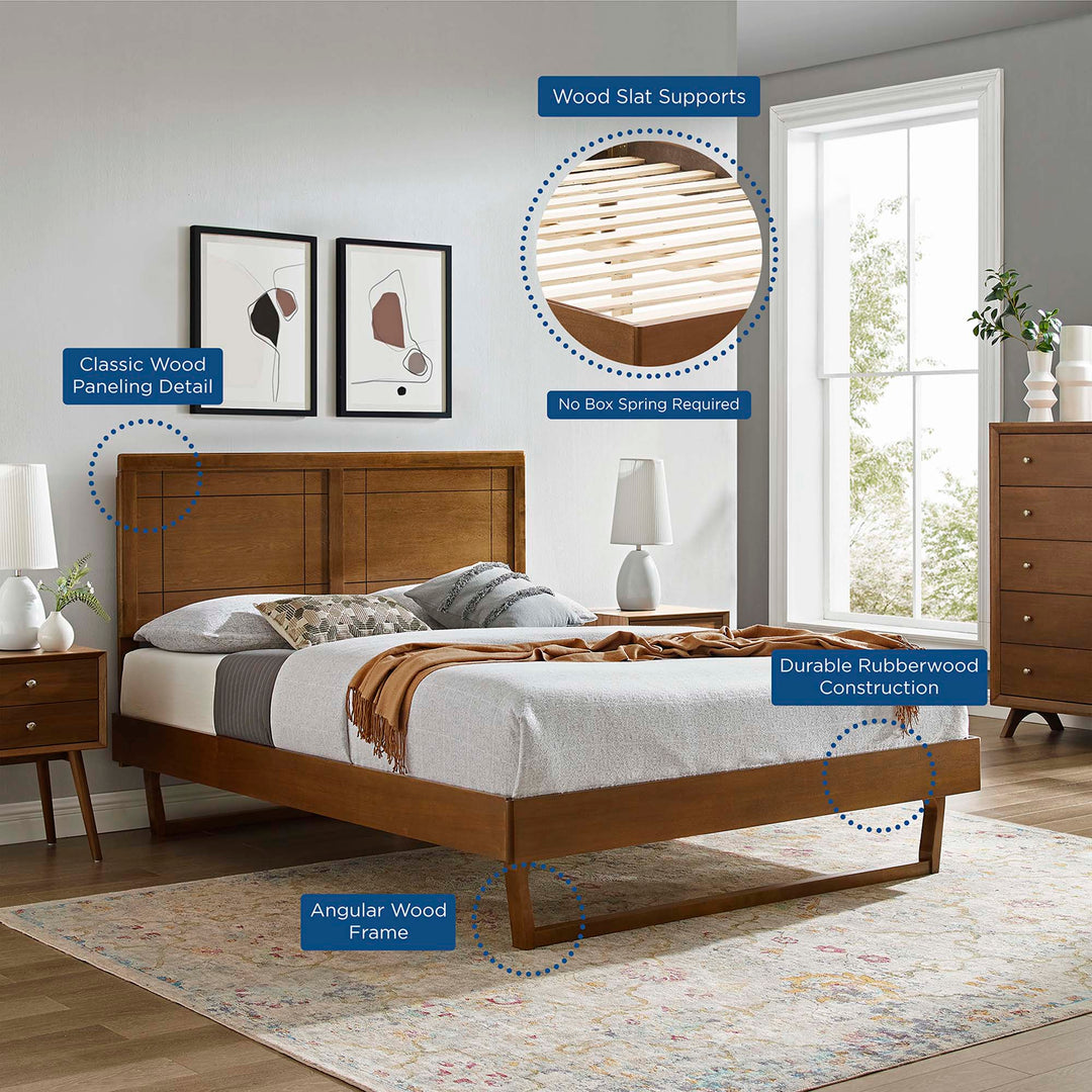 Mason Willow Twin Platform Bed With Angular Frame