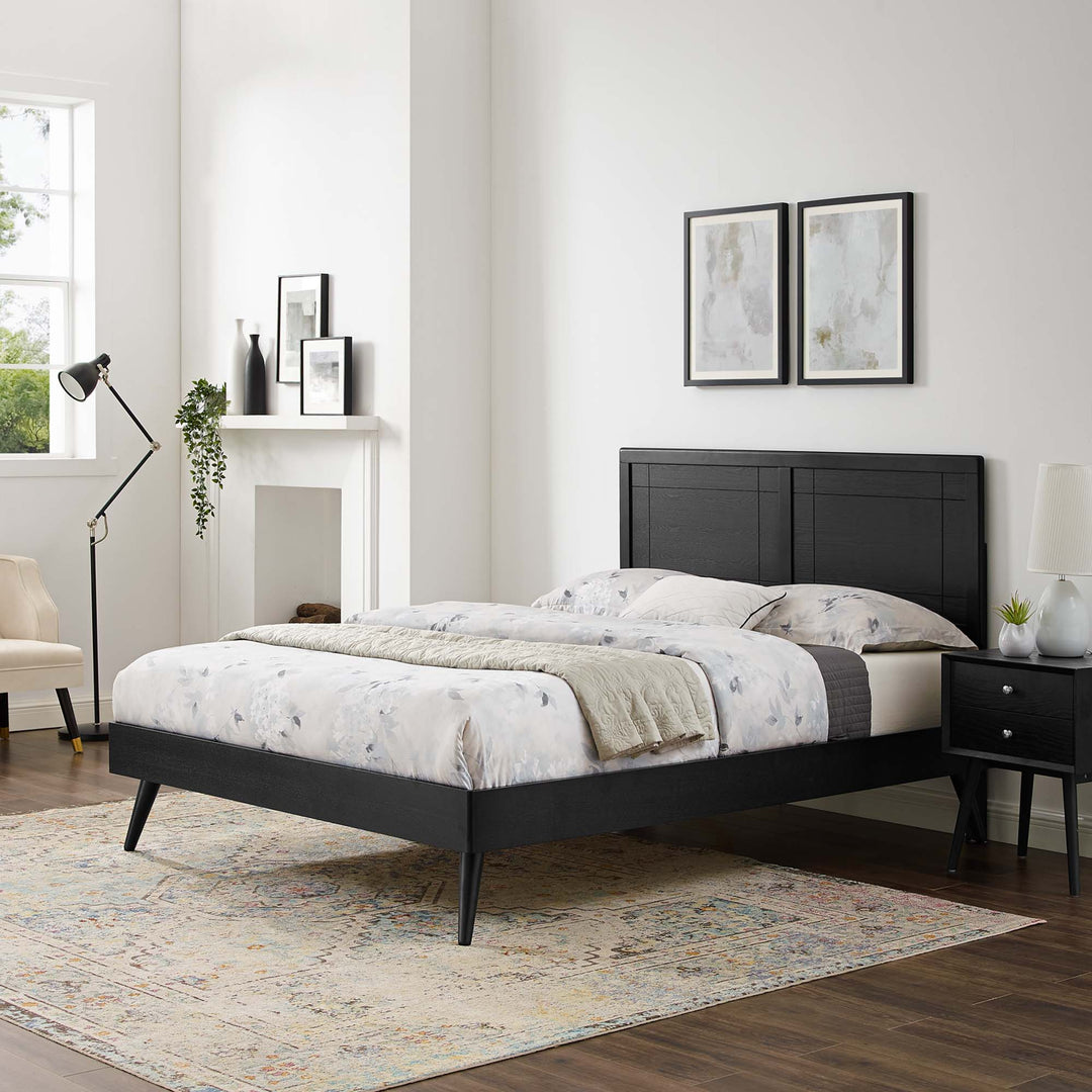 Morgan Willow Full Platform Bed With Splayed Legs