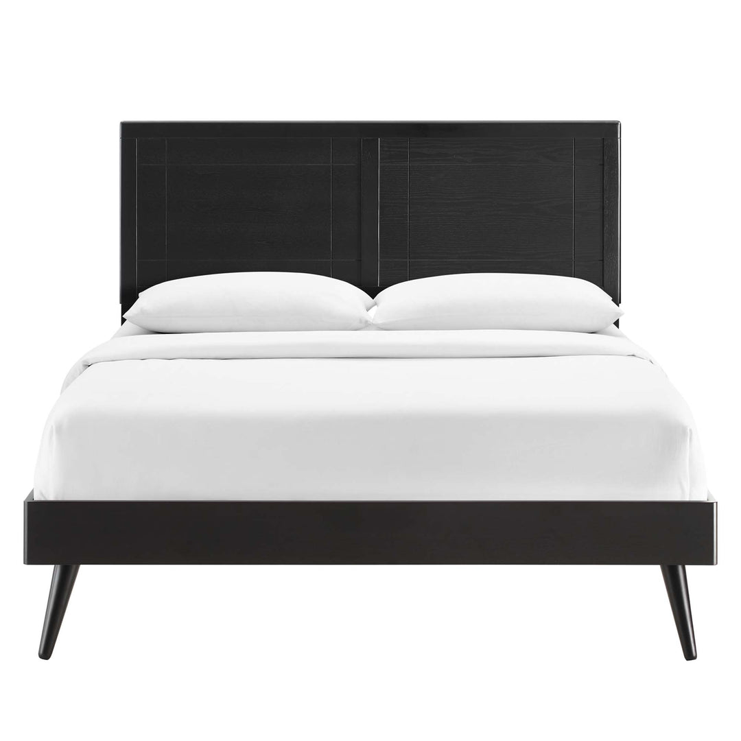 Morgan Willow Full Platform Bed With Splayed Legs