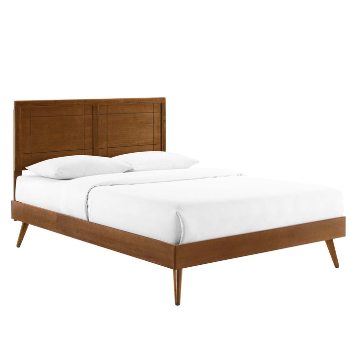 Morgan Willow Full Platform Bed With Splayed Legs