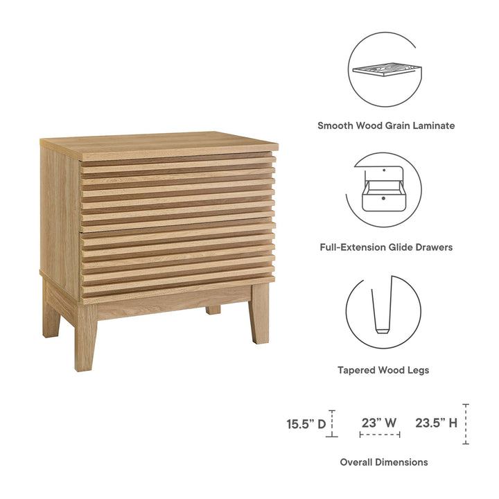 Revive Two-Drawer Nightstand