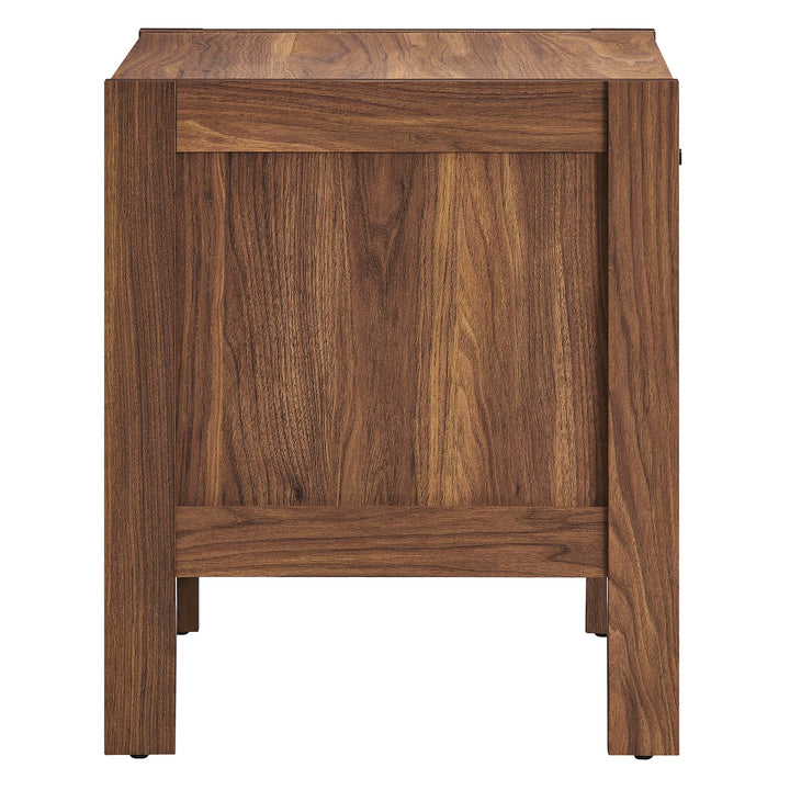 Catania Walnut Wood Nightstand