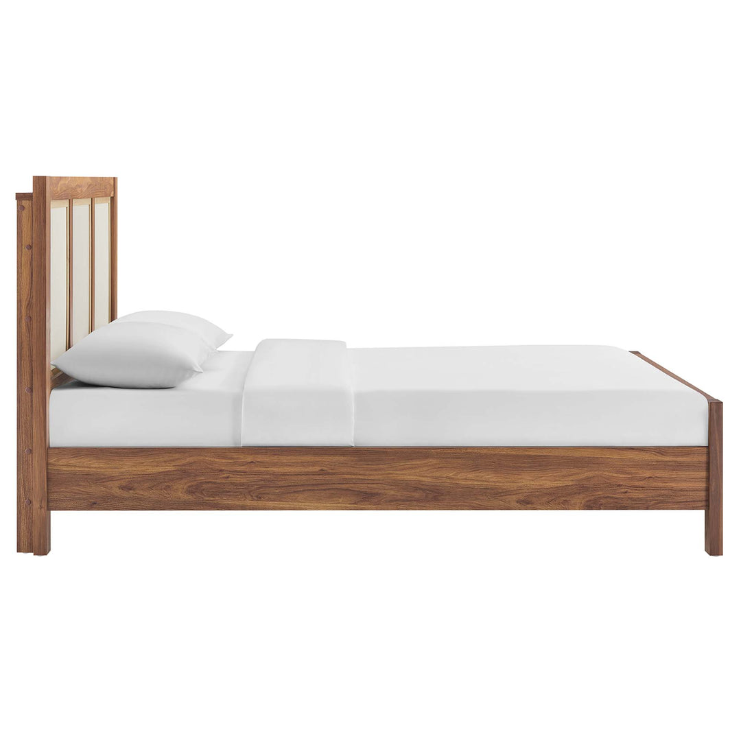 Cedar Walnut Grain Queen Platform Bed