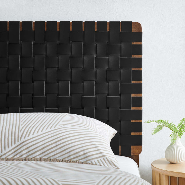 Sienna Woven Vegan Leather Twin Headboard