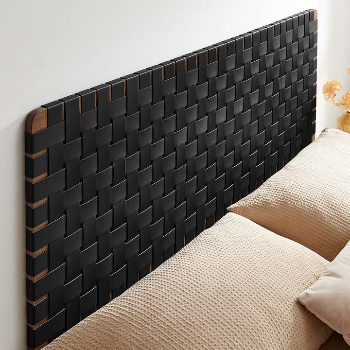 Sovereign Stitch Wall-Mount Vegan Leather Queen Headboard