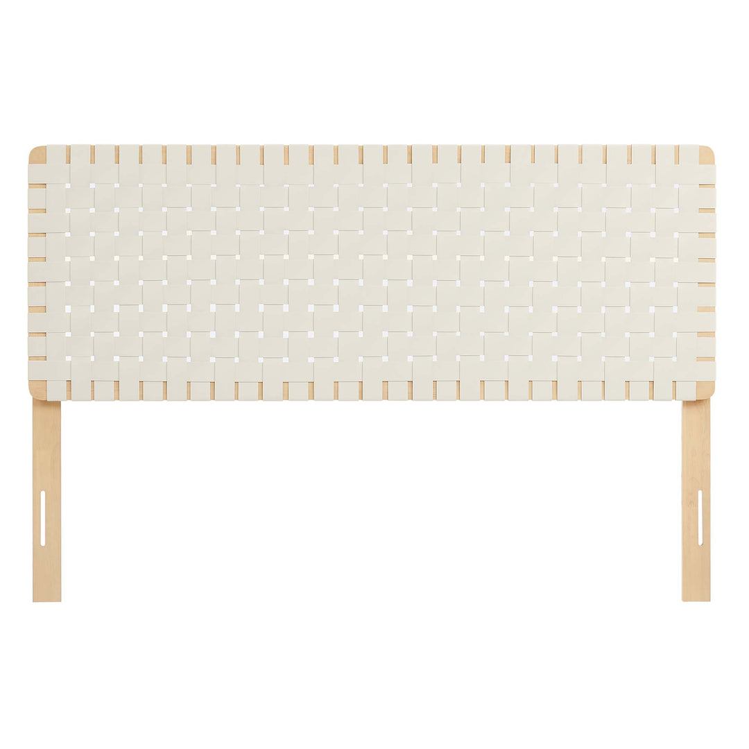 Savanna Woven Vegan Leather Queen Headboard