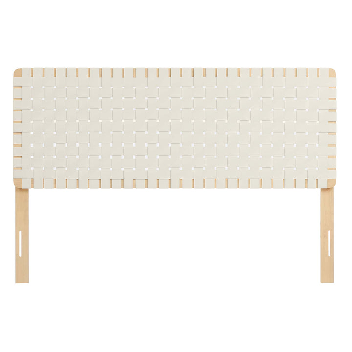 Savanna Woven Vegan Leather Queen Headboard