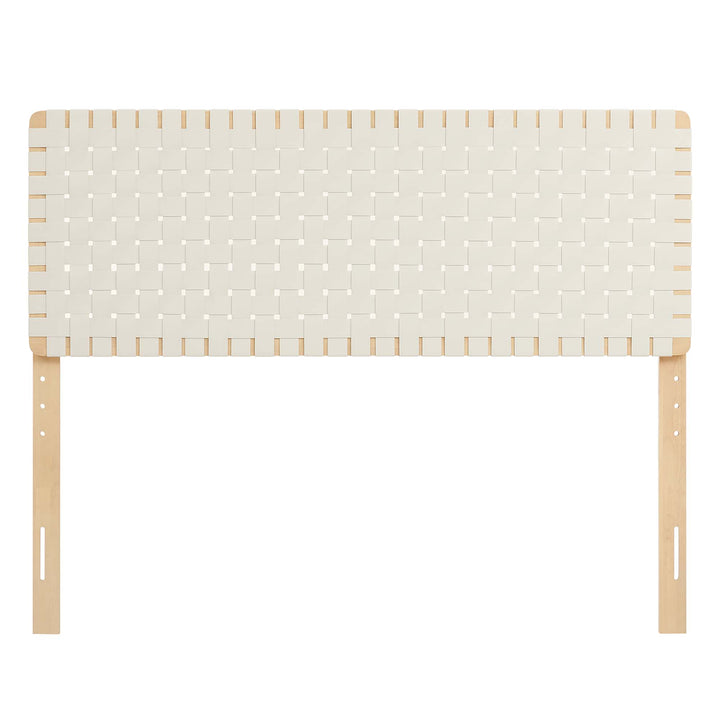 Savanna Woven Vegan Leather Queen Headboard