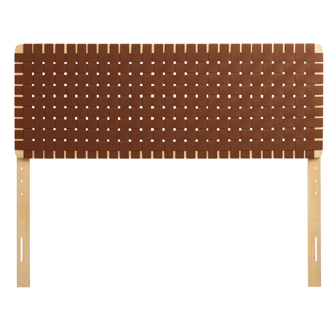 Savanna Woven Vegan Leather Queen Headboard