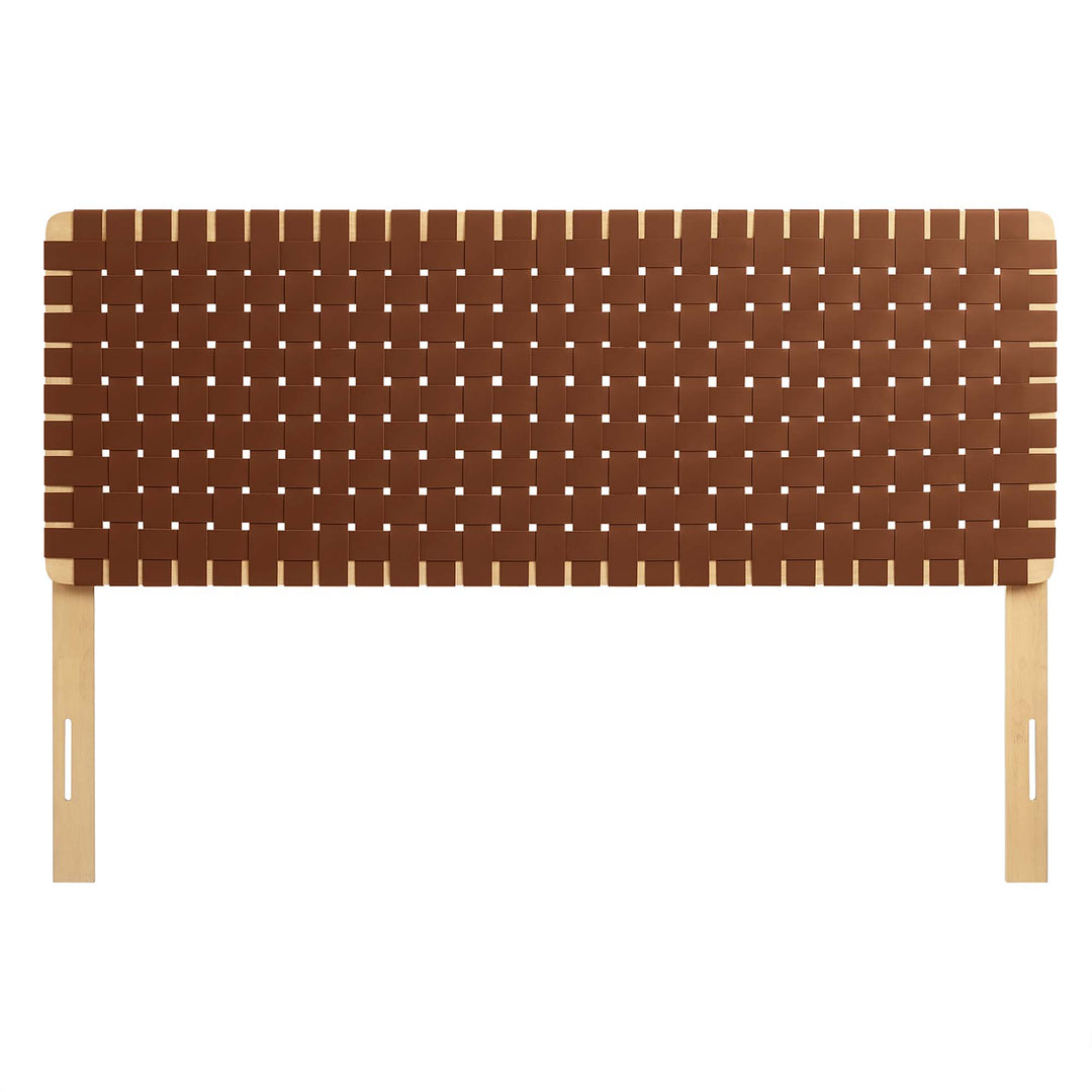 Savanna Woven Vegan Leather Queen Headboard