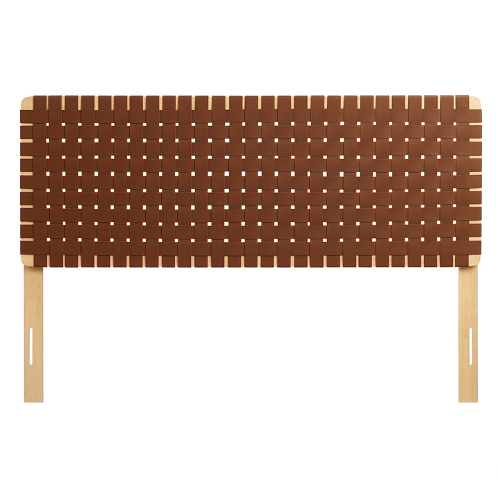 Savanna Woven Vegan Leather Queen Headboard