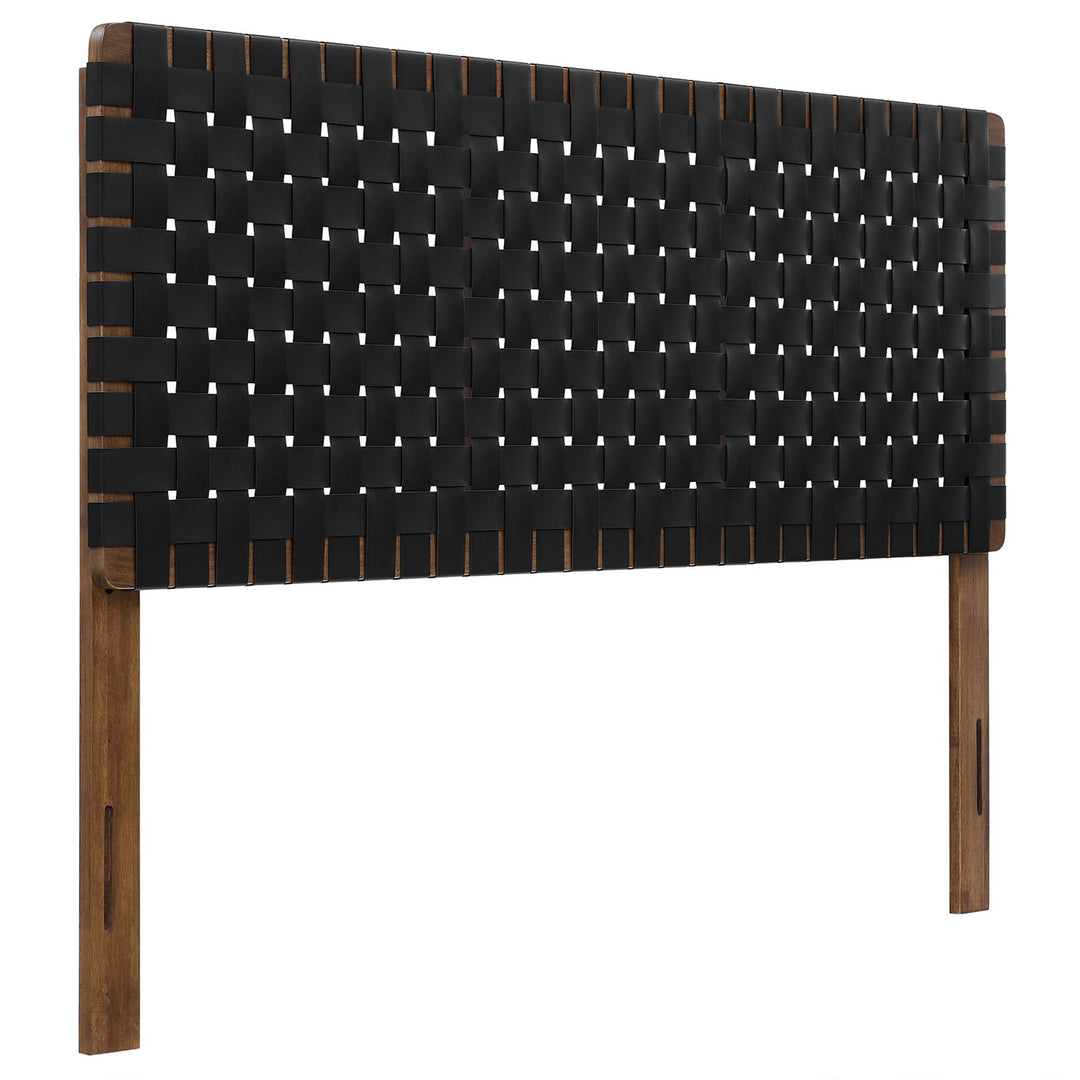 Savanna Woven Vegan Leather Queen Headboard