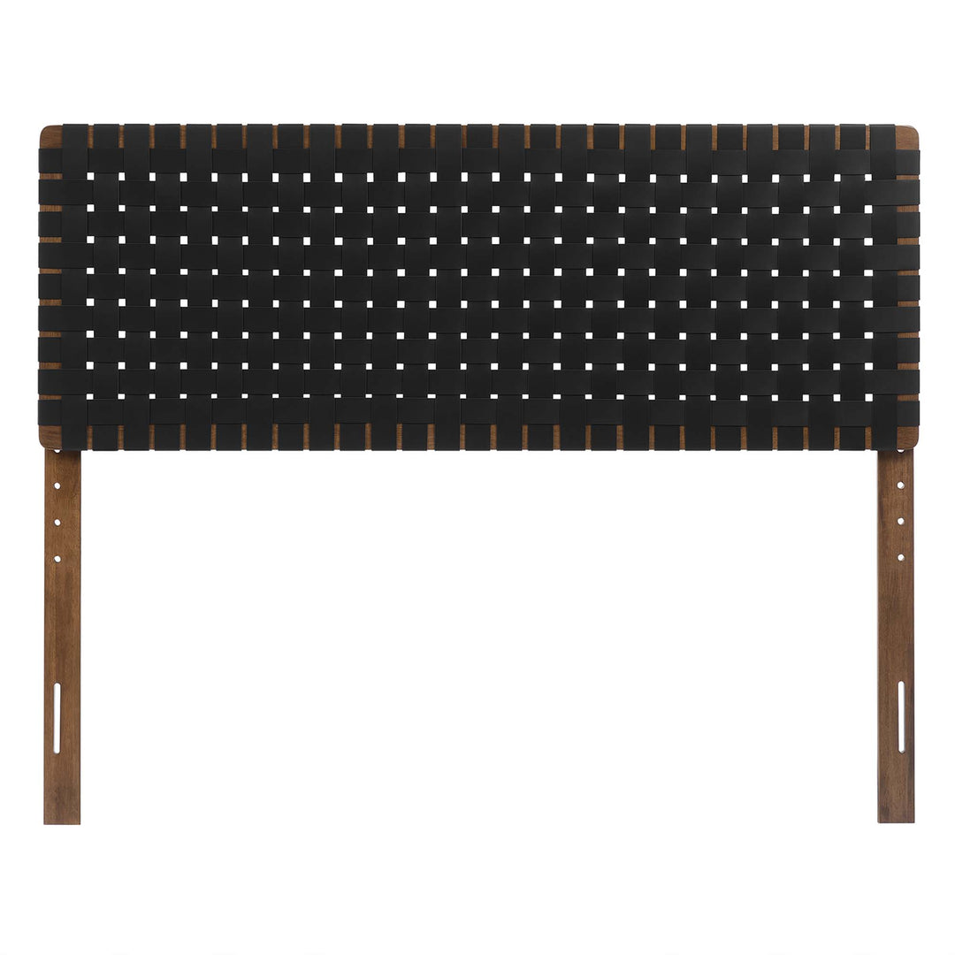 Savanna Woven Vegan Leather Queen Headboard