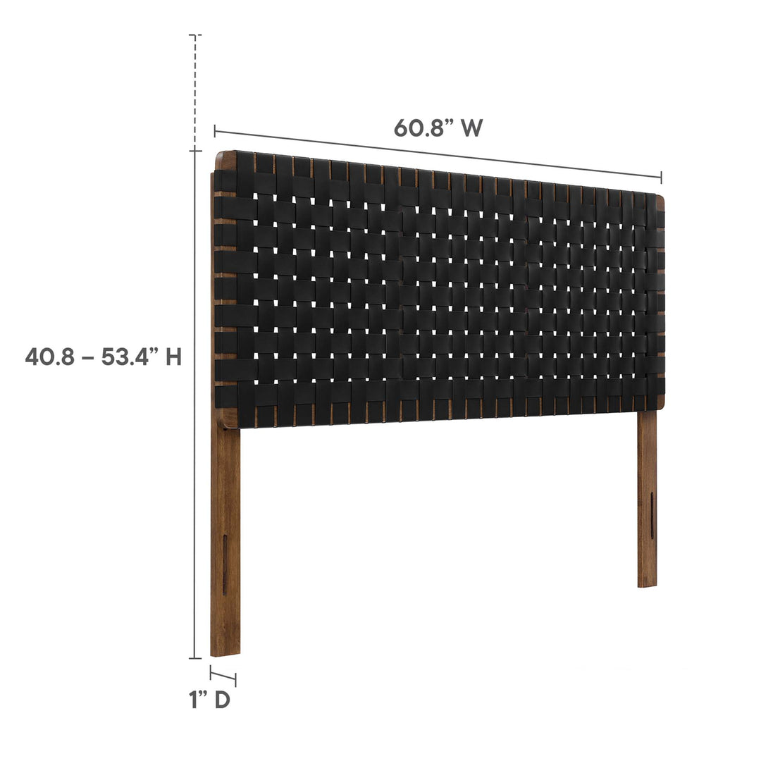 Savanna Woven Vegan Leather Queen Headboard