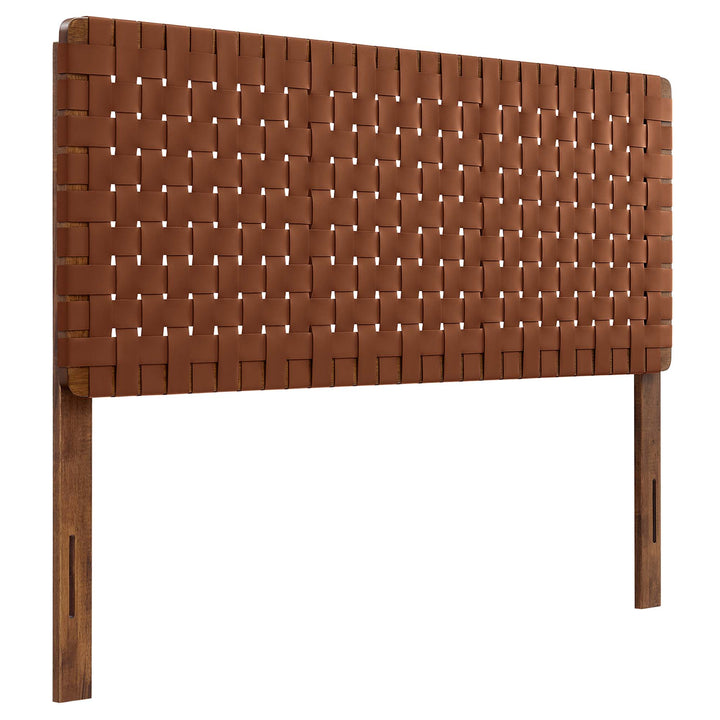 Savanna Woven Vegan Leather Queen Headboard