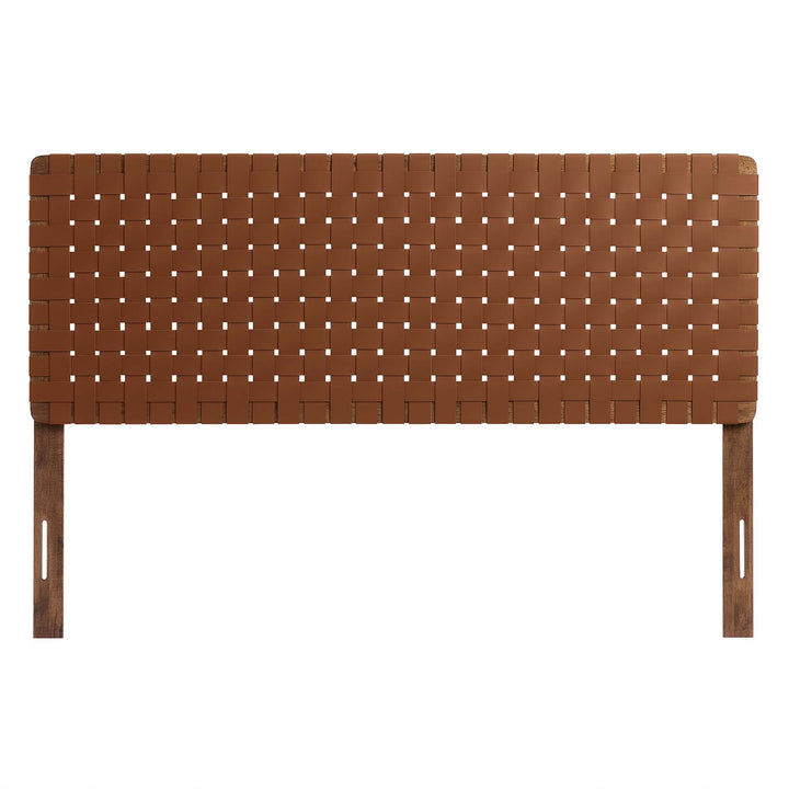 Savanna Woven Vegan Leather Queen Headboard