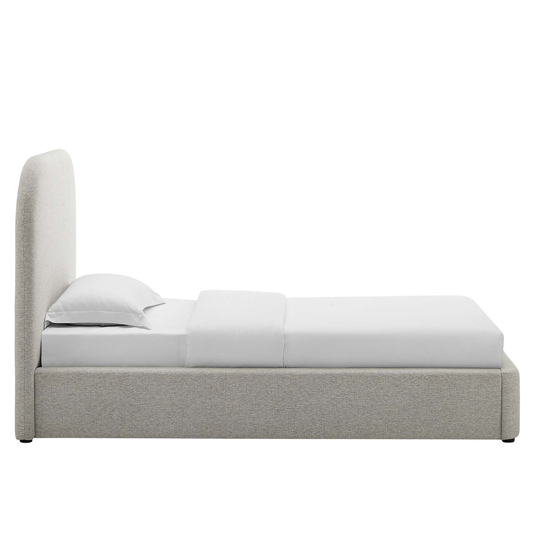 Kendall Upholstered Fabric Curved Twin Platform Bed