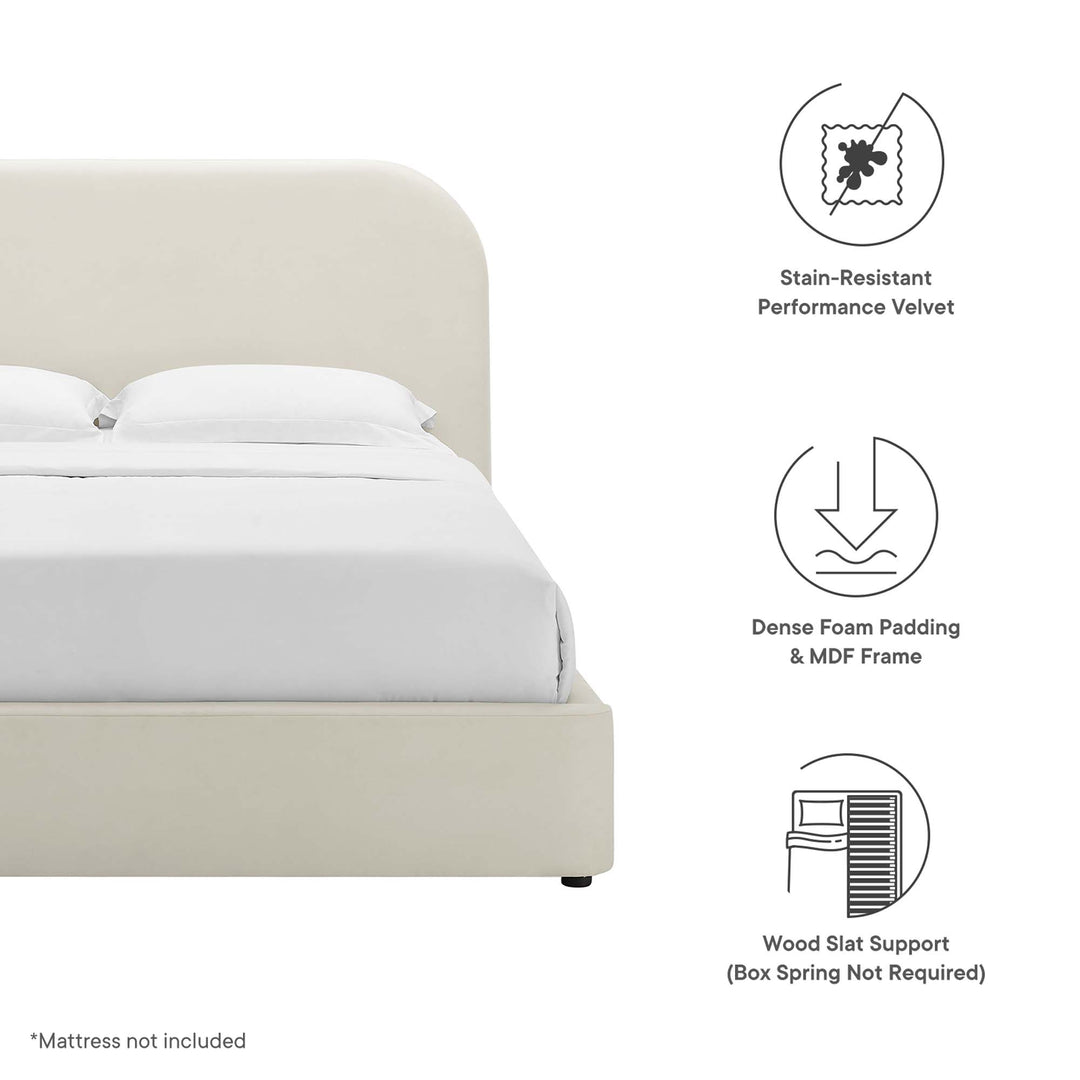 Keepsake Prestige Plush Curved Queen Platform Bed