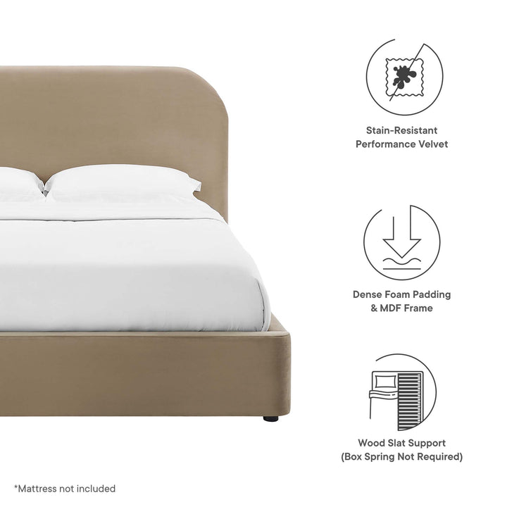 Keepsake Prestige Plush Curved Queen Platform Bed