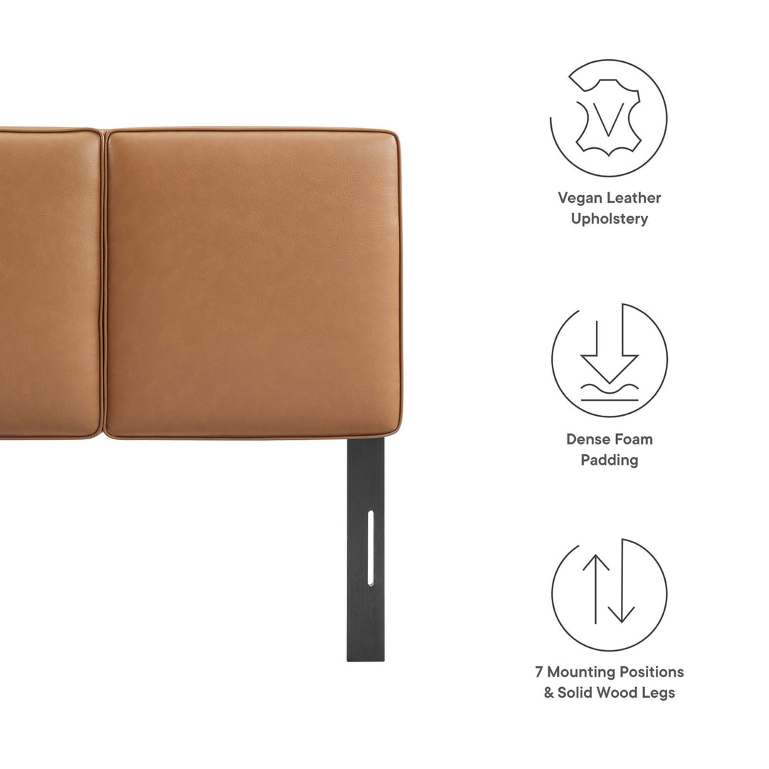 Luna Vegan Leather Twin Headboard