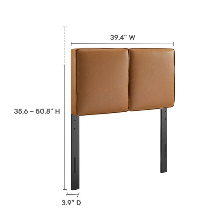 Luna Vegan Leather Twin Headboard