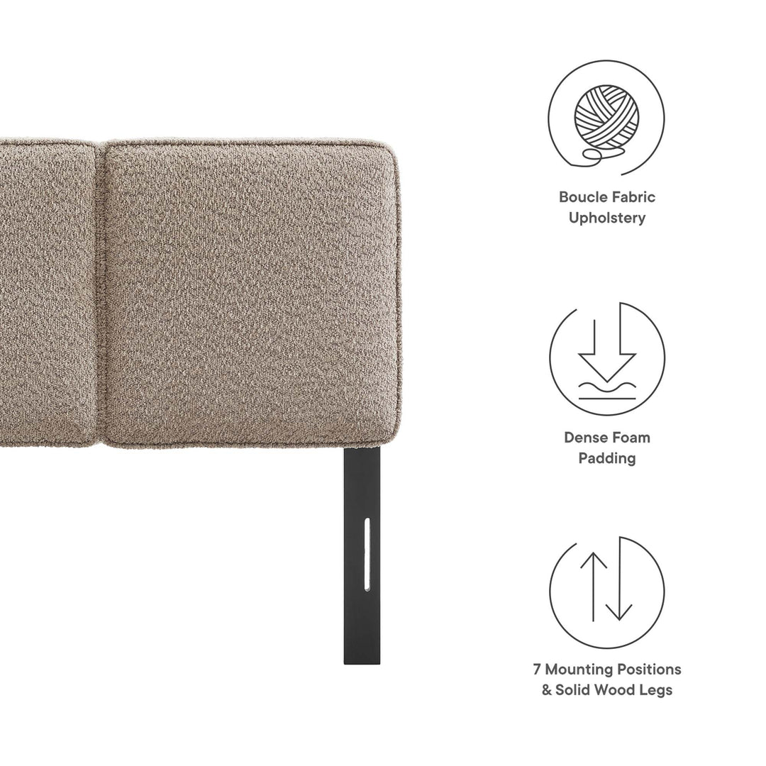 Lyric Boucle Fabric Twin Headboard