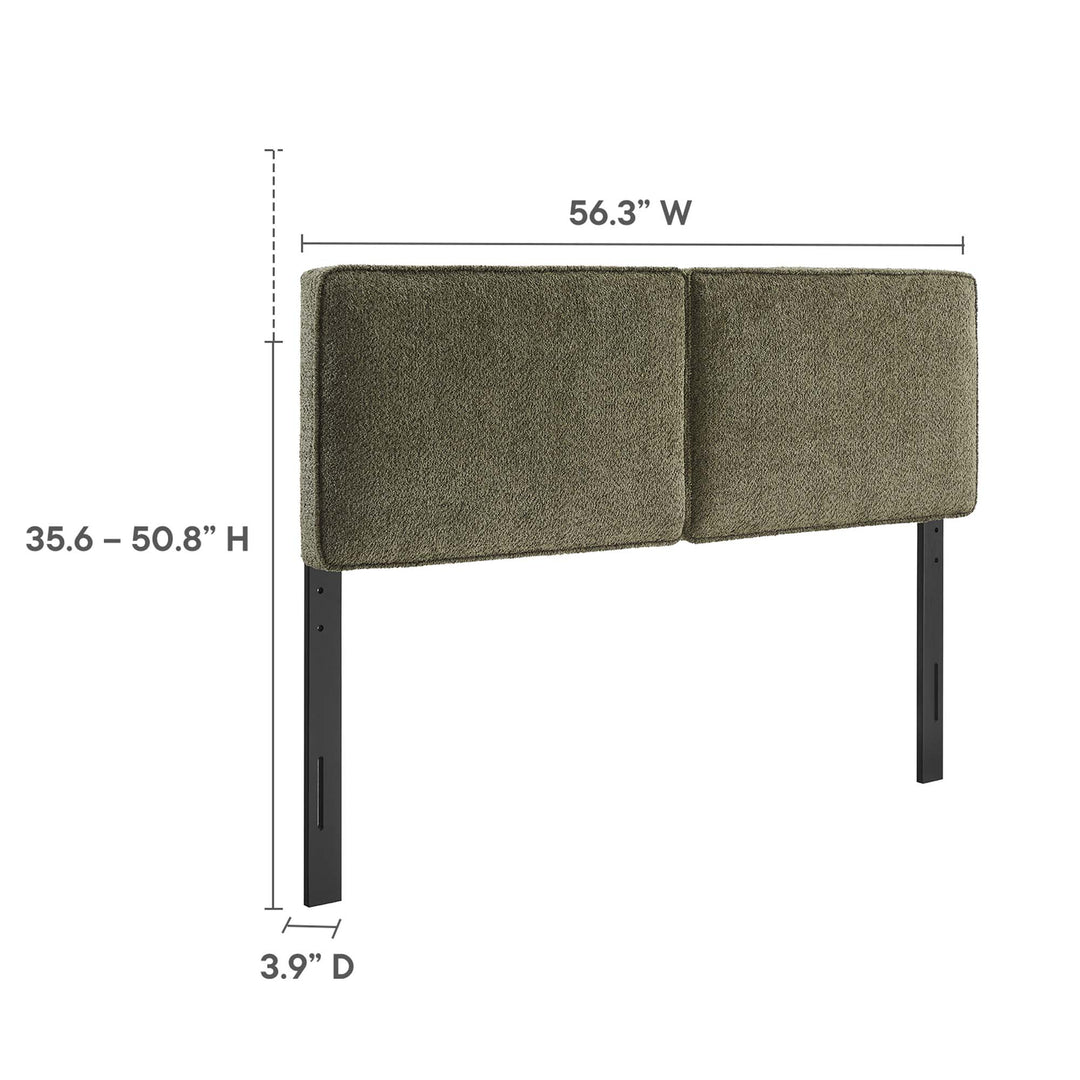 Luna Boucle Fabric Full Headboard