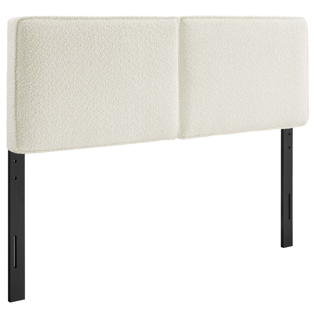 Luna Boucle Fabric Queen Headboard