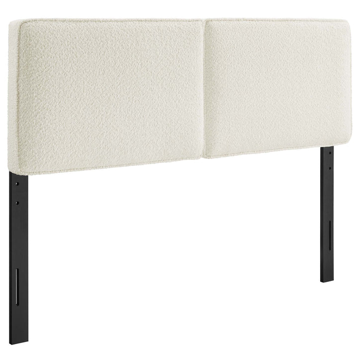 Luna Boucle Fabric Queen Headboard