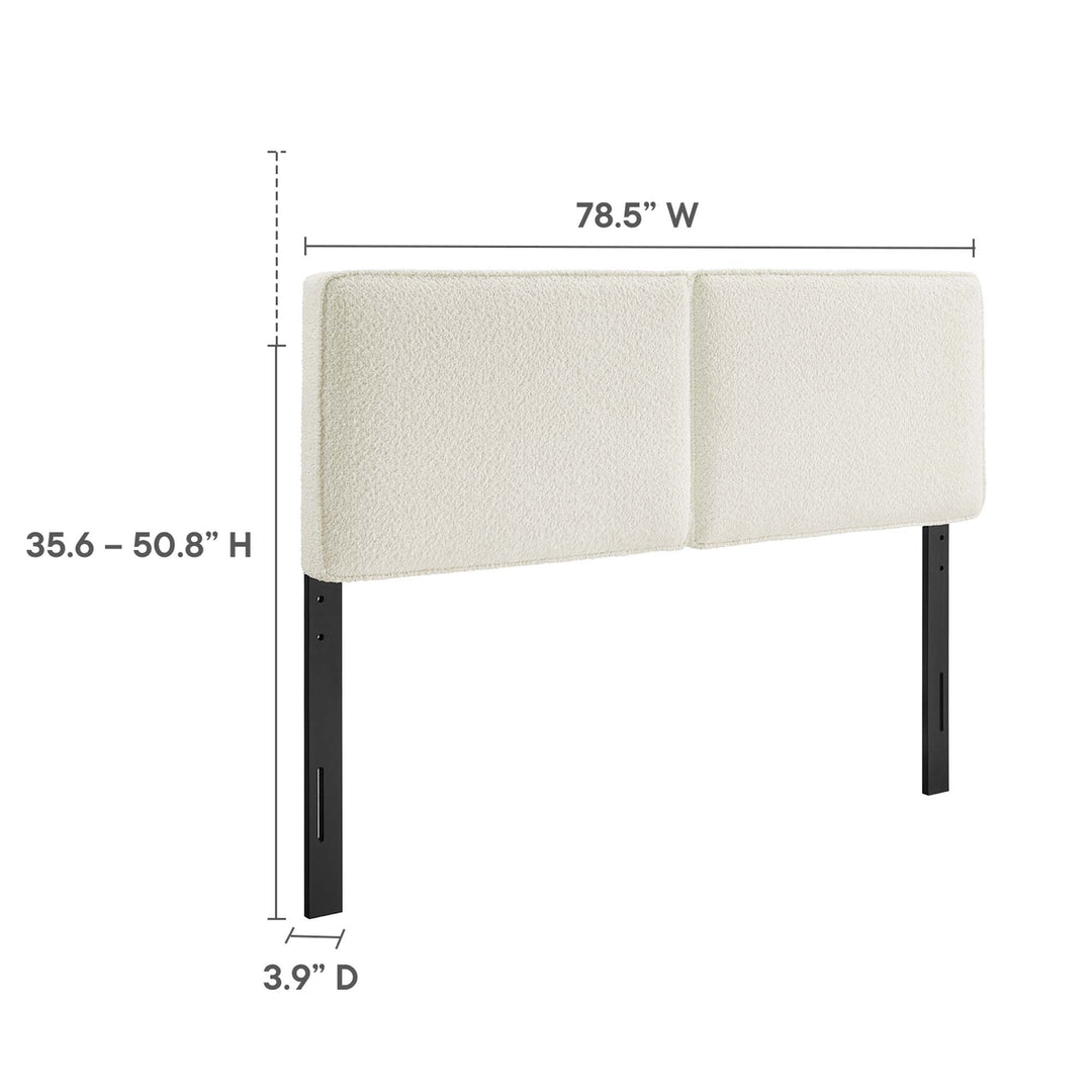 Linden Boucle Fabric King Headboard