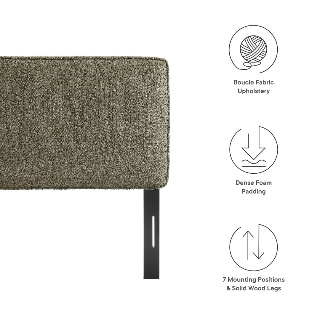 Linden Boucle Fabric King Headboard