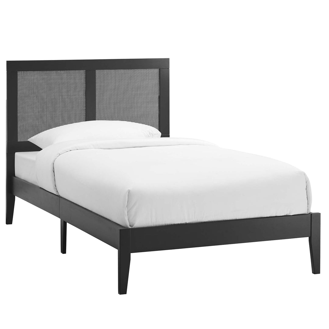 Solstice Rattan and Wood Twin Platform Bed