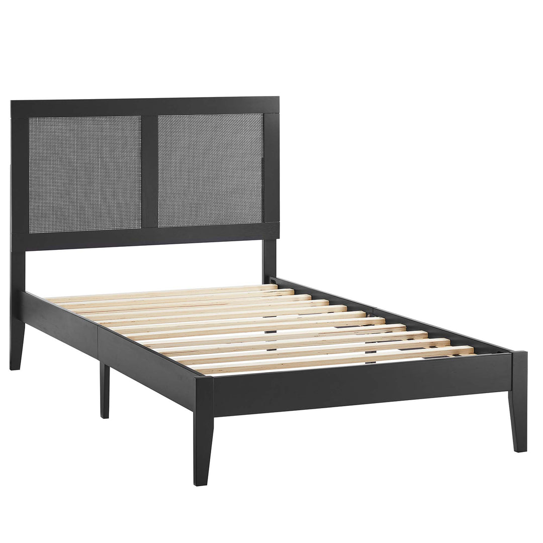 Solstice Rattan and Wood Twin Platform Bed