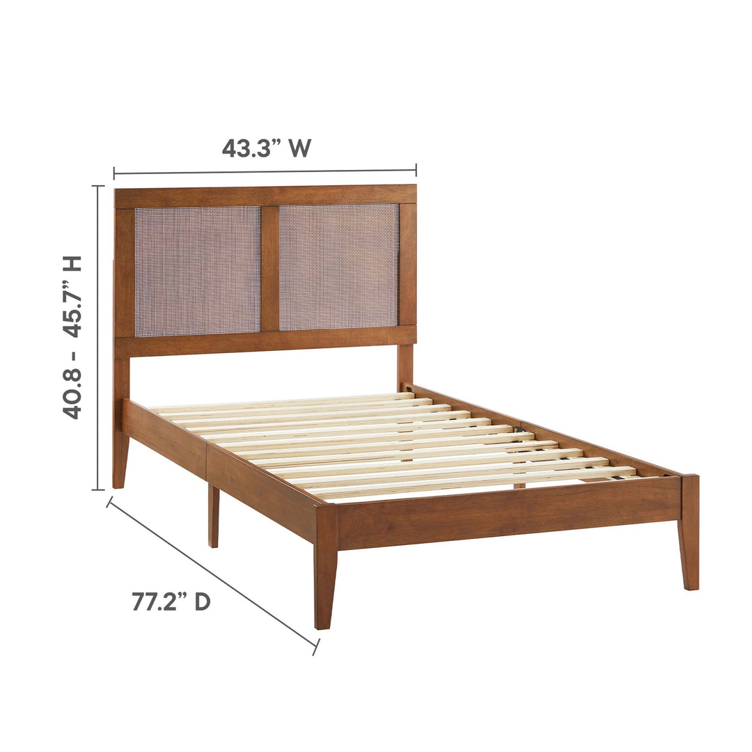 Solstice Rattan and Wood Twin Platform Bed