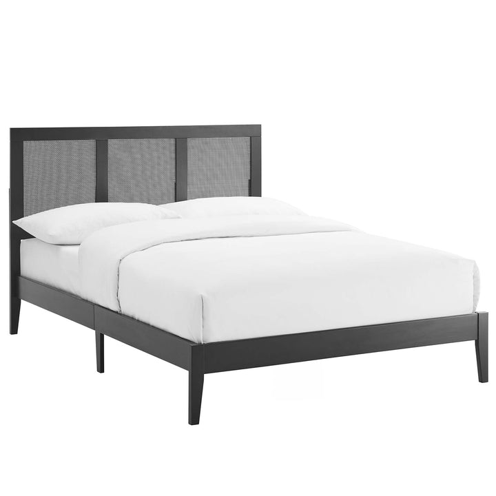 Sahara Rattan and Wood Full Platform Bed