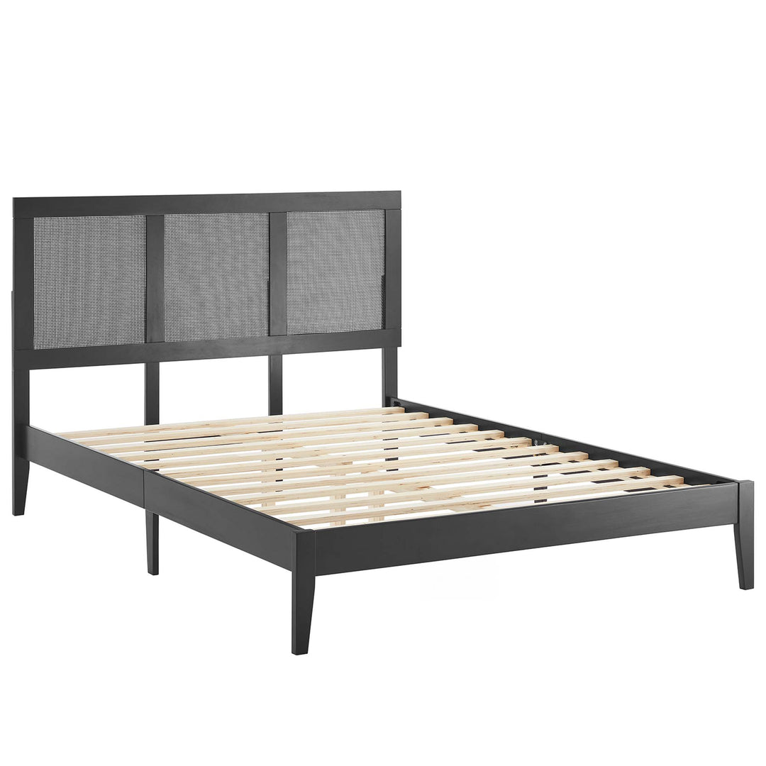 Sahara Rattan and Wood Full Platform Bed