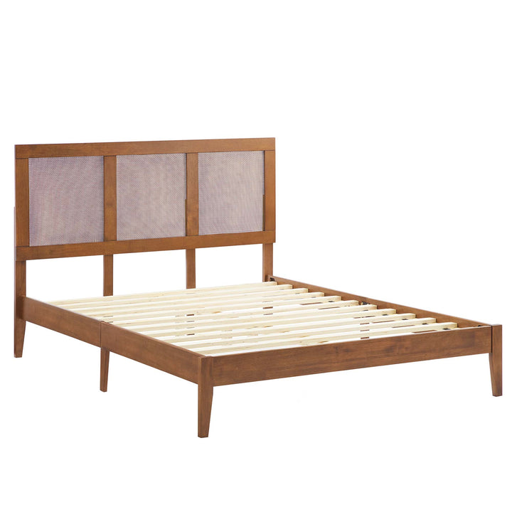 Sahara Rattan and Wood Full Platform Bed