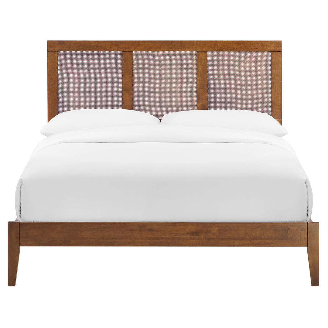 Sahara Rattan and Wood Full Platform Bed