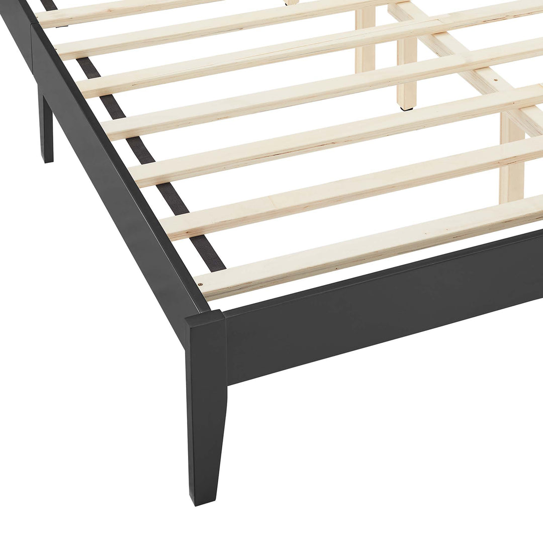 Solana Rattan and Wood Queen Platform Bed