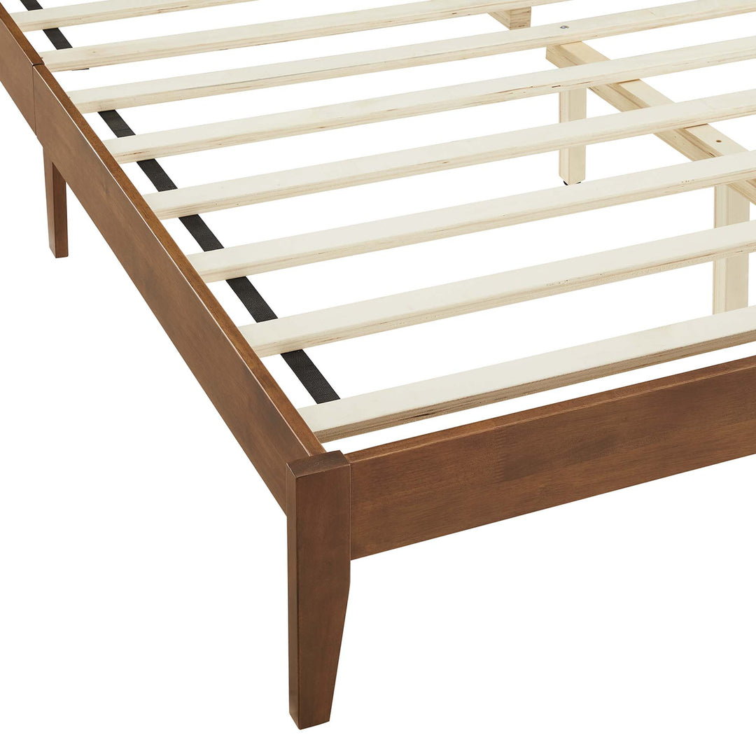 Solana Rattan and Wood Queen Platform Bed